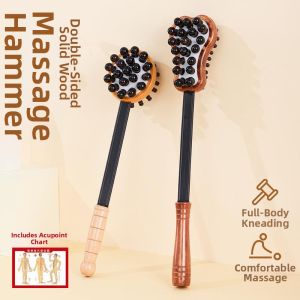 Wooden Back Shoulder Neck Legs Massage Hammer
