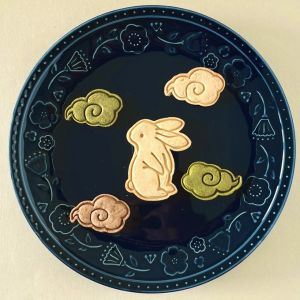 Standing Moon Rabbit Cake Mold Baking Tool Small Size Cloud Gourd Sugar Art Cookie Pressing Mold for Mid-Autumn Festival
