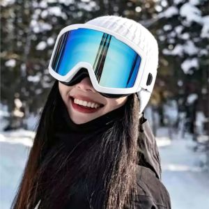 Full Protection Adult Snow Goggles Breathable Fog Resistant Structure Wind Dust Shock Proof Stable Wearing Design