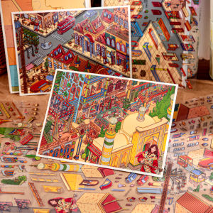 Mr.paper | 3D Cityscape DIY Sticker Set
