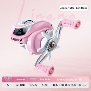 TEBEN | Small Lure Spinning Reel Pink