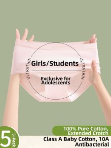 YUNASHA | Antibacterial Cotton Youth Girls Underwear