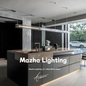 Minimalist Glass Geometric Pendant Light for Dining Room Bar