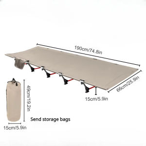 WESTTUNE Ultralight Camping Cot Portable Folding Camping Bed Aluminum Alloy Outdoor Hiking Travel Backpacking Sleeping Cots