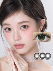 TINACON | Mắt Kính Kontakt Đeo Hàng Tháng Đường Kính Lớn Màu Nâu Thiên Nhiên