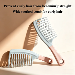 1PC Dual Wide-Tooth Hair Comb for Long Curls And Voluminous Styles Elegant Hair Care Tool for Curly Hair Management And Home