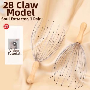 Aszune | Meridian Stimulation Head Massager With 28 Claws