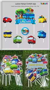 Topper Cake Custom Nama: Hiasan Kue & Buket