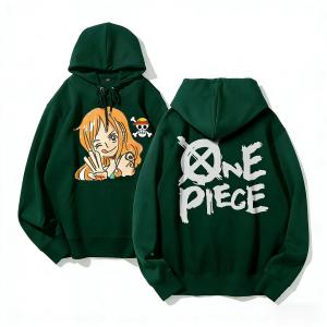 Bandai | One Piece Nami Anime Hoodie Men Women Pullover Sweatshirt Cosplay Streetwear Graphic Print Casual Tops 2026 Winter Jacket Y2k