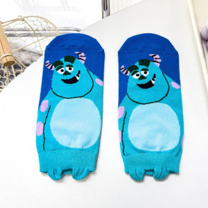 Young Adult Heart Cute Cartoon Funny Flat Sock Casual Short Socks Ankle Socks Sports Flats Wool Monster Strawberry Bear Cotton Socks