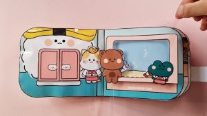 Squishy Giấy - Ngôi Nhà Búp Bê Giấy Nhồi Bông Sushi - DIY Set Giấy Tự Làm - Đồ Chơi Cho Bé