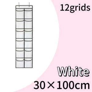 12/24 Pocket Shoes Organizer Rack Hanging Bag Wall Mounted Shoe Holder Hanging Over The Door Behind Closet Organizer Storage Bag
