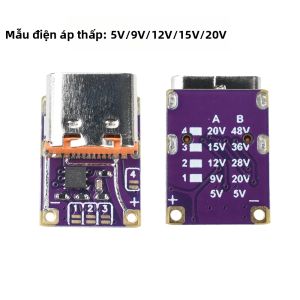 Aideepen | Mô-đun Sạc Nhanh Aideepen PD3.0/PD3.1/QC 3.0 Cổng Type-C Bộ Chuyển Đổi Điện Áp Điều Chỉnh DC 5V-48V Để Sạc Nhanh