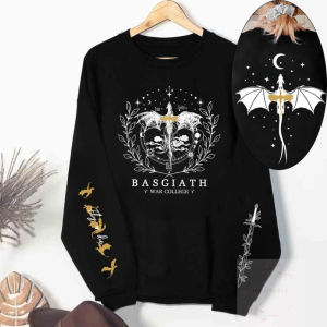 Basgiath War College 2-Sided Sweatshirt Xaden Fourth Wing Clothing Dragon Rider Violet Sorrengail Riders Men Women Fashion Tops