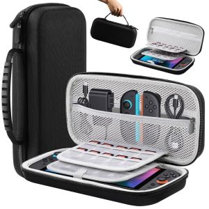 Premium Protective Travel Case for Switch 2 – Hard Shell Case with Ballistic Nylon Exterior Large Capacity for NS2 Accessories