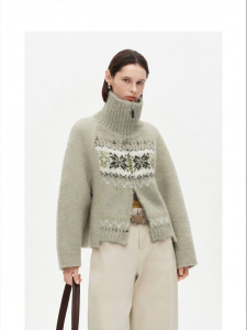 Womens Winter Knitted Coat