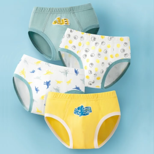 ชุดชั้นในเด็กผู้ชาย ANK ลายการ์ตูนสุดเท่ไม่ซ้ำกัน ผ้าฝ้ายผสม สำหรับเด็กอายุ 2-12 ปี สีสดใส ผ้านุ่ม ยืดหยุ่นดี ใส่สบาย ไม่อึดอัด ขอบเอวไม่รัด มีให้เลือกหลายไซส์ (M–3XL) ใน 1 แพ็คมี 4 ตัว