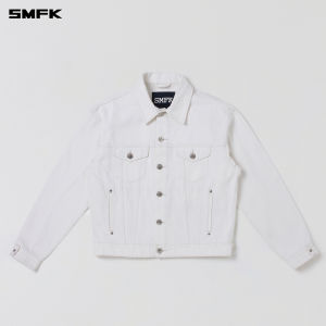 SMFK | Cross Statue Design Denim Jacket