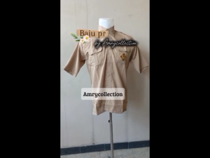 Baju seragam Pramuka Laki-laki Lengan pendek SD-SMP-SMA GS Seragam sekolah OXFORD