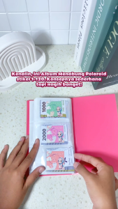 [Gratis Ongkir] Mushion Album Menabung Dengan Penutup Smile Polaroid 240 & 120 Slot – Dompet Tabungan Bonus 3 Ziplock 3 Saving Challenge Pulpen Gel Hapus & Stiker Lucu Estetik