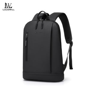 LouisWill Men Backpack Business Laptop Backpacks Waterproof Ultra-thin Casual Travel Backpack Men 16.5inch Laptop Backpack Fashion Multi-compartment Bag