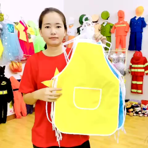 [5-7 Tuổi Dài 50cm] Sỉ Tạp Dề + Mũ Cho Bé Mầm Non Dài Thân 50cm. Bộ Yến + Nón Cho Bé Hóa Trang Hướng Nghiệp Tại Hà Nội