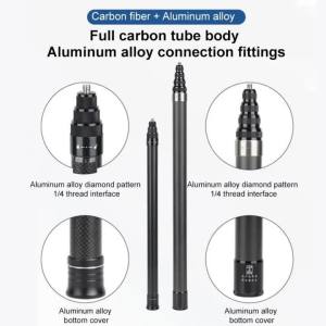 Gậy Tự Sướng Sợi Carbon 3m Chân Máy Đơn Mở Rộng Không Nhìn Thấy Được Chống Nước Dành Cho GoPro Insta360 DJI Osmo Action Cameras Phụ Kiện 118 Inch