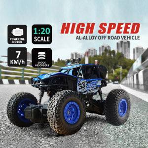 4WD Remote Control Car Childrens Kids Toy 27MHz 1:20 MIni Large Climbing Crash-Resistant High speed Vehicle RC Off-Road Radio Control Trucks Electric Toy Car Model Boys Gift