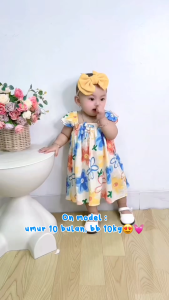 Dress Anak Bayi Perempuan Rayon Terlaris Daster Anak Perempuan Dress Loly - Lovittle