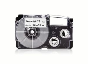 6/9/12mm Label Compatible for Casio XR-9WE XR-12WE XR-6WE XR-9X XR-12X Ribbon Tape for Casio Label Maker KL-60 KL-120 KL-70 KL-750 KL-8100 KL-8200 Label Machine