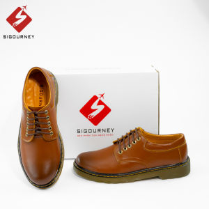 Giày Đốc Nam Da Bò Cao Cấp Màu Nâu Patina SIGOURNEY Đế Cứng SDR-07 Bảo Hành 18 Tháng