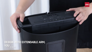 Deli Paper Shredder ET102SC Mesin Penghancur Kertas Otomatis 12 Liter Kantor 12L