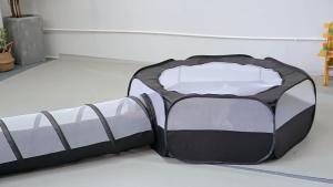 Cat Tunnel Cage Indoor Outdoor Cat Play Fence Breathable Mesh Small Animal Cat Enclosure Tent
