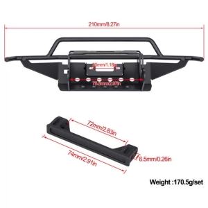 Ống Cản Trước Bằng Thép Không Gỉ Có Giá Đỡ Cho Xe RC Crawler Traxxas TRX4 NEW Bronco Tỷ Lệ 1/10 Phụ Kiện Nâng Cấp Bằng Kim Loại