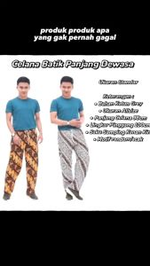 Celana Batik Celana Boim Celana Panjang Batik Betawi Dewasa