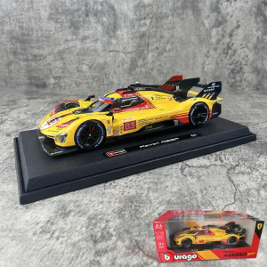 Bburago | Le Mans 499P 1:18 Ratio Realistic Racing Car Model Alloy Special Mud Stain Finish