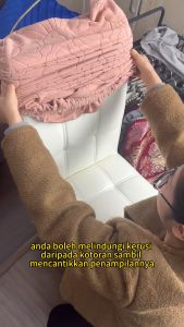 【Malaysia Stock】2025 Skirt Chair Cover Elastic Chair Seat Cover Knitted Seat Cushion Cover Dining Slipcovers Home Decor