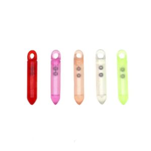 50PCS 100PCS 17mm*3mm 2 Balls PVC Rattles Lightweight Fishing Bead Sound Tube Rattle Soft Worm Hard Lure Fly Fishing Tackle
