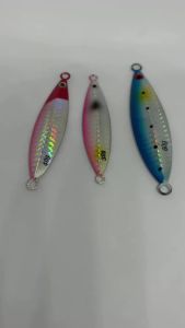 30g-200g Slow Pitch Jig Lures Glow in Dark Cone Shape Sea Fishing Lures for Mackerel Ribbonfish Laser Metal Fishing Lures