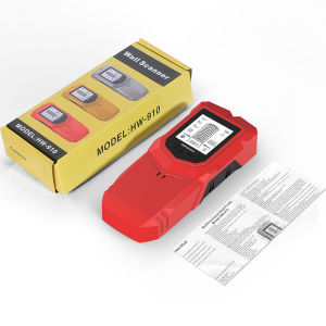 HW-910 6 in 1 Handheld Wall Metal Detector Detects Studs AC Wires Metal Pipes Wood Beams with LCD Display for Decoration