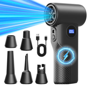 2026 S8 Air Blower 110000Rpm 4 Gear Turbo Blower Jet With Led Light And Battery Display - Cordless Compressed Air Duster New