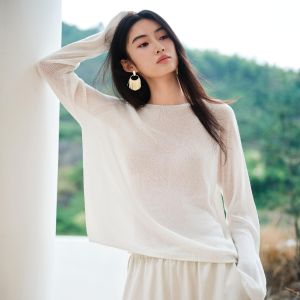 PEACEBIRD | Breathable Seamless Over-Shoulder Loose Cover-up