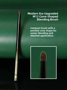 REVERSE | Conical Blending Brush Horsehair Fire Flame Round Tip Portable Eyeshadow Contour Lip Blending Makeup Brush