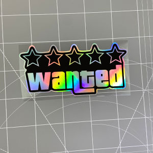 1PC Wanted Motorcycle Stickers Funny for Motorbike Fuel Tank Scooter Helmet Box DIY Car Window Waterproof Universal Vinyl Decals