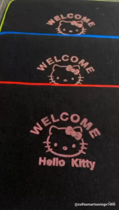 Keset Alas Kaki Welcome Karakter Hello Kitty Kotak 53x33 Cm