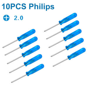 10 Chiếc Mini 2 Mm Phillips/Bộ Tua Vít Có Rãnh Cho Đồ Chơi Kính Điện Thoại Di Động Xbox Sửa Chữa Chữ Thập/Đầu Dẹt Thép Tua Vít