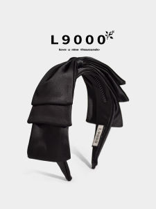 L9000 Three-Layer Design Sensation Autumn Winter Butterfly Knot Hairband Hepburn Silk Face Slimming Headwear New 2025