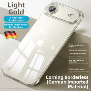 HANNUO | Ultra Thin Transparent iPhone 17 Air Case with Full Lens Protection