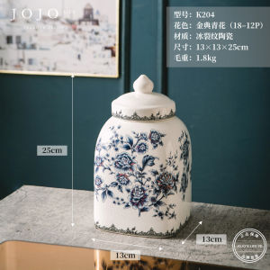 European Style General Jar Tea Storage Container Home Entrance Decorative Accessories Ceramic Material Universal Scene
