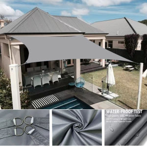 300D Awning Outdoor Waterproof Shade Sail Shade Garden Beach Camping Terrace Pool Tent Awning